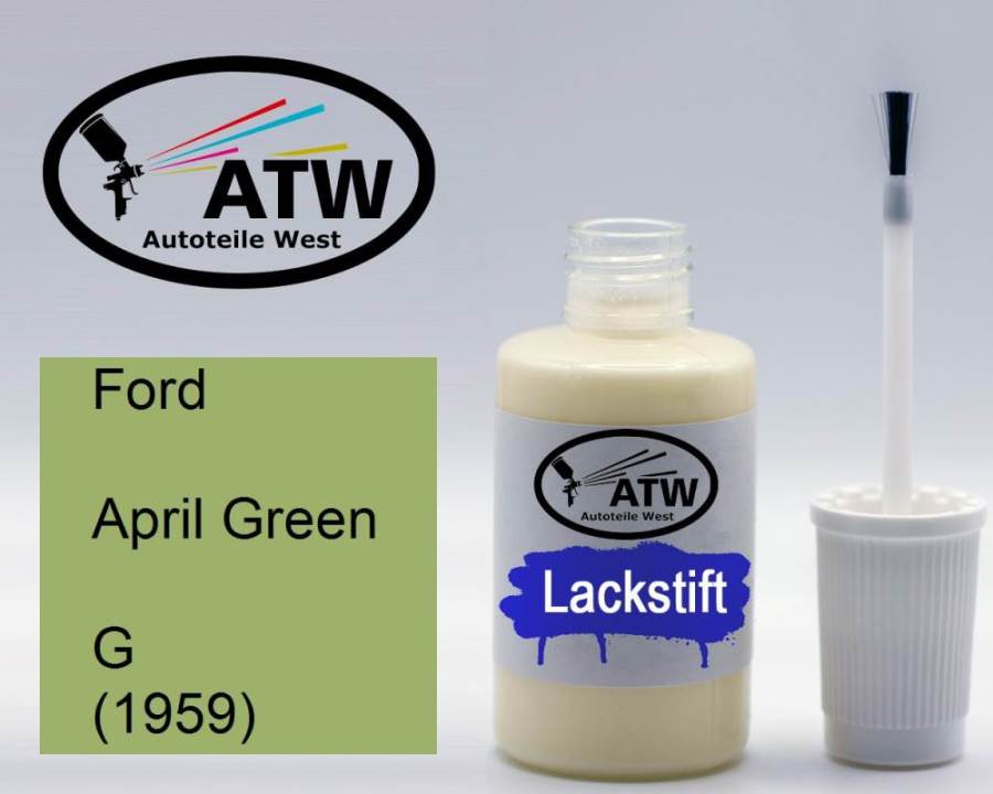 Ford, April Green, G (1959): 20ml Lackstift, von ATW Autoteile West.